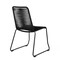 Armen Living Shasta Outdoor Metal and Black Rope Stackable Dining Chair, PK2 LCSHSIBLK - alternate 7